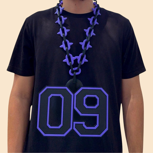 Varsity Spiked Number Chain