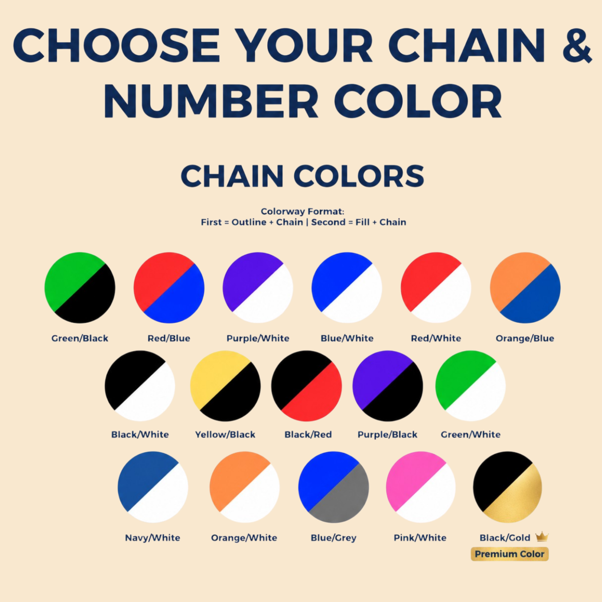 Varsity Number Chain