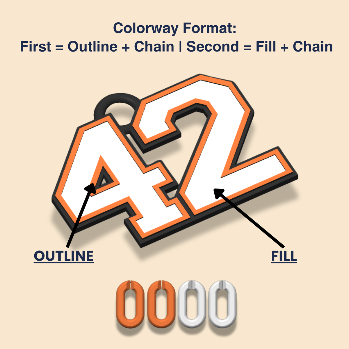 Varsity Number Chain