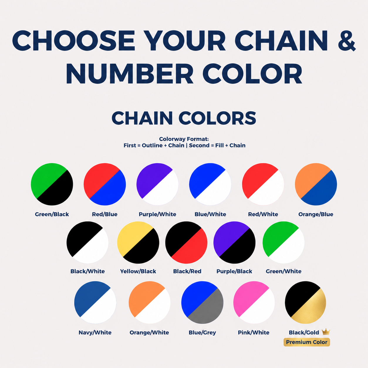 Varsity Number Chain