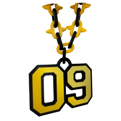 Varsity Spiked Number Chain