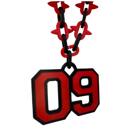 Varsity Spiked Number Chain