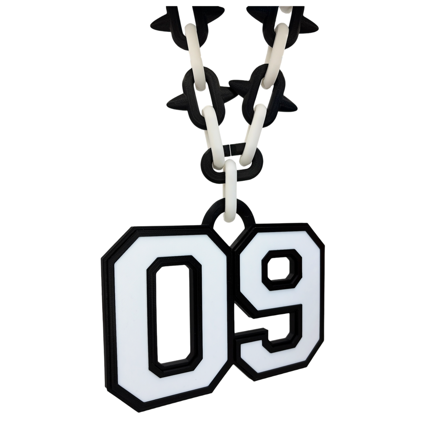 Varsity Spiked Number Chain