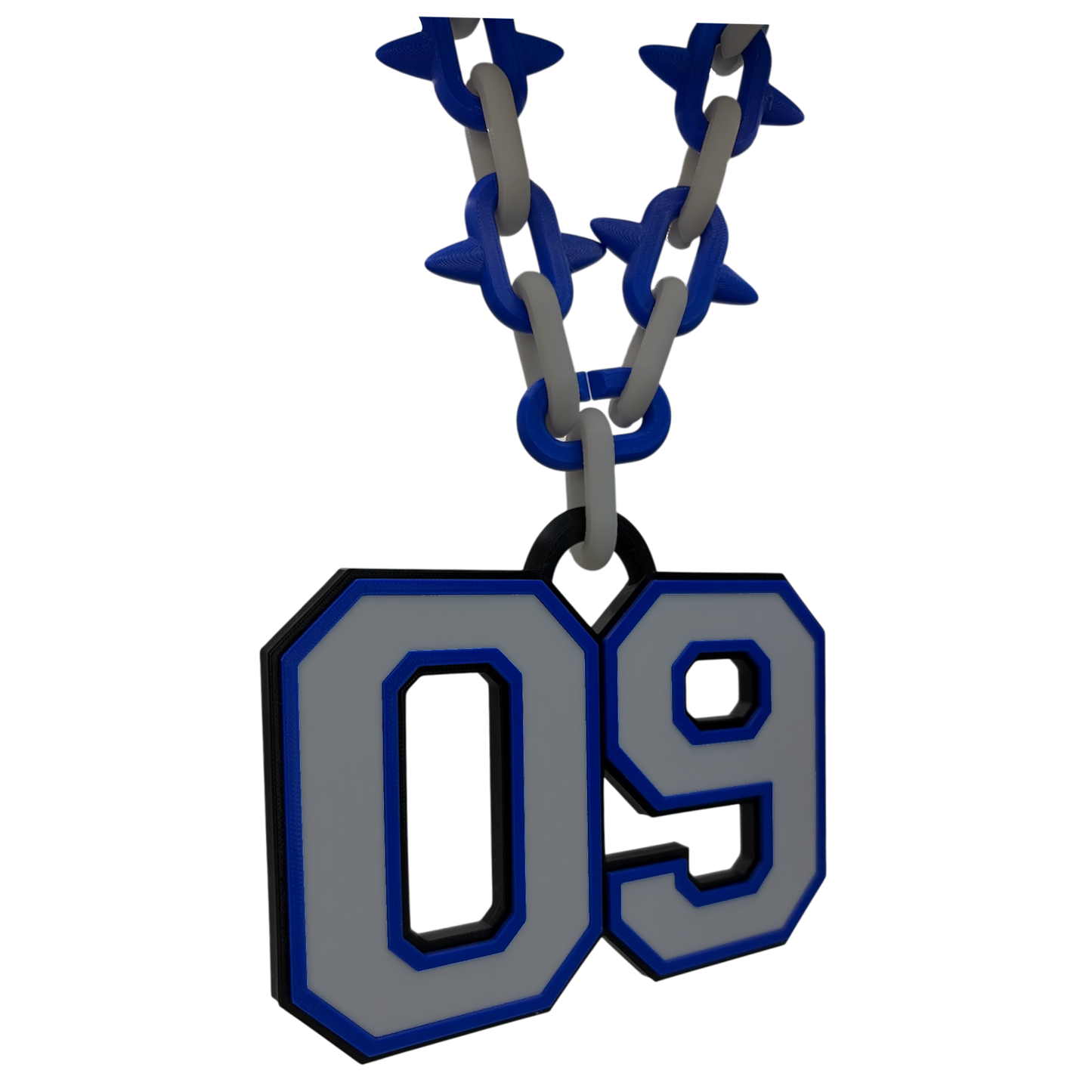 Varsity Spiked Number Chain