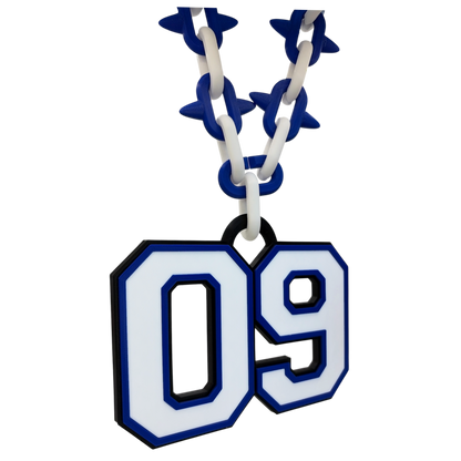 Varsity Spiked Number Chain