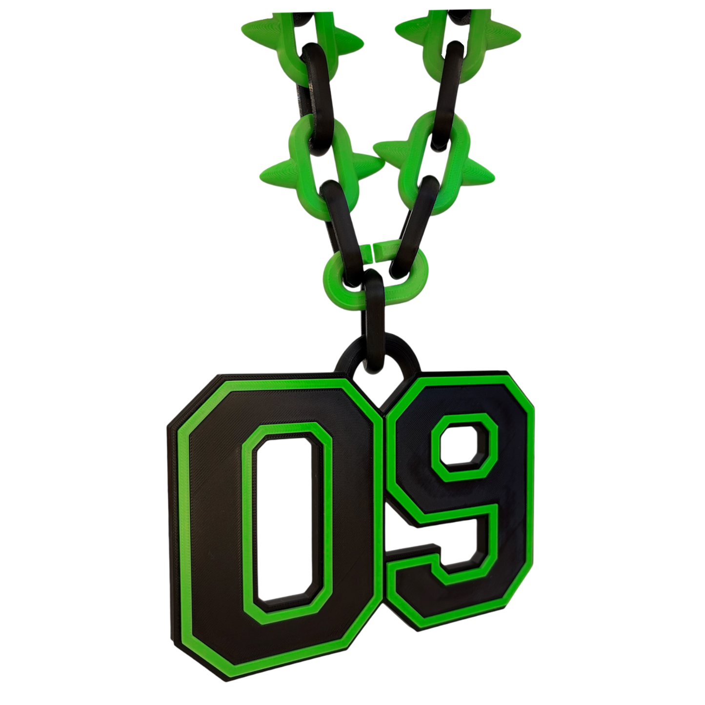Varsity Spiked Number Chain