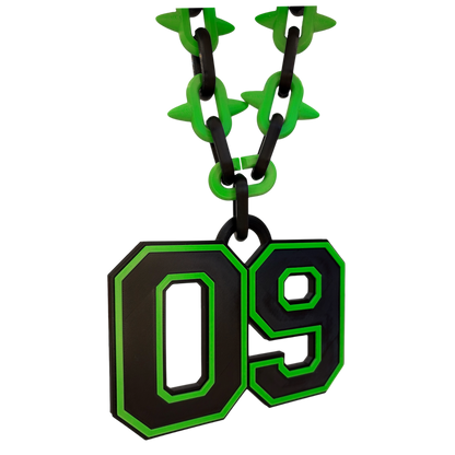 Varsity Spiked Number Chain