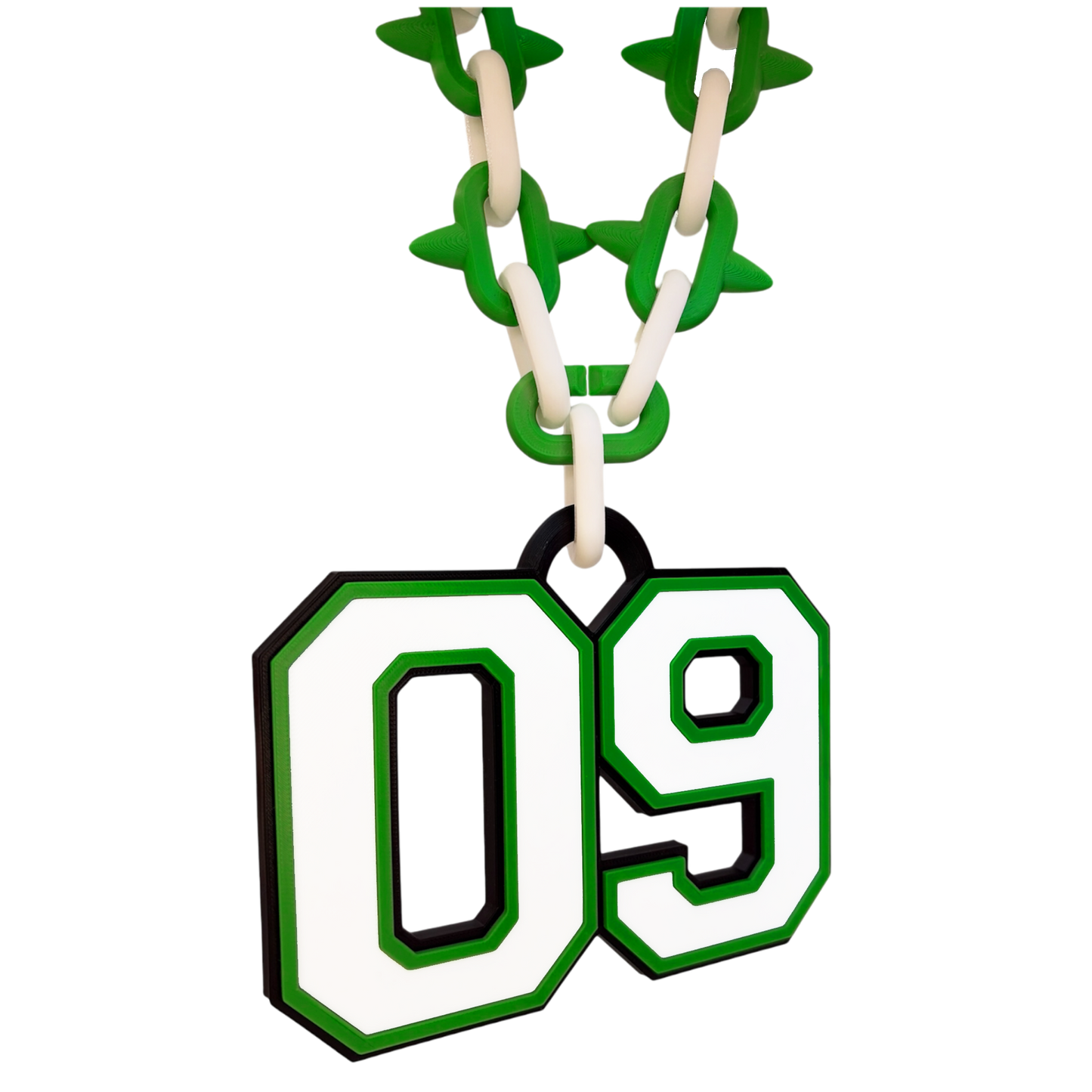 Varsity Spiked Number Chain