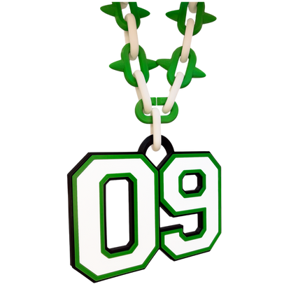 Varsity Spiked Number Chain