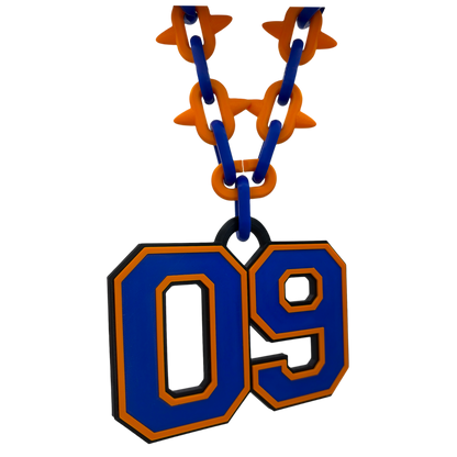 Varsity Spiked Number Chain