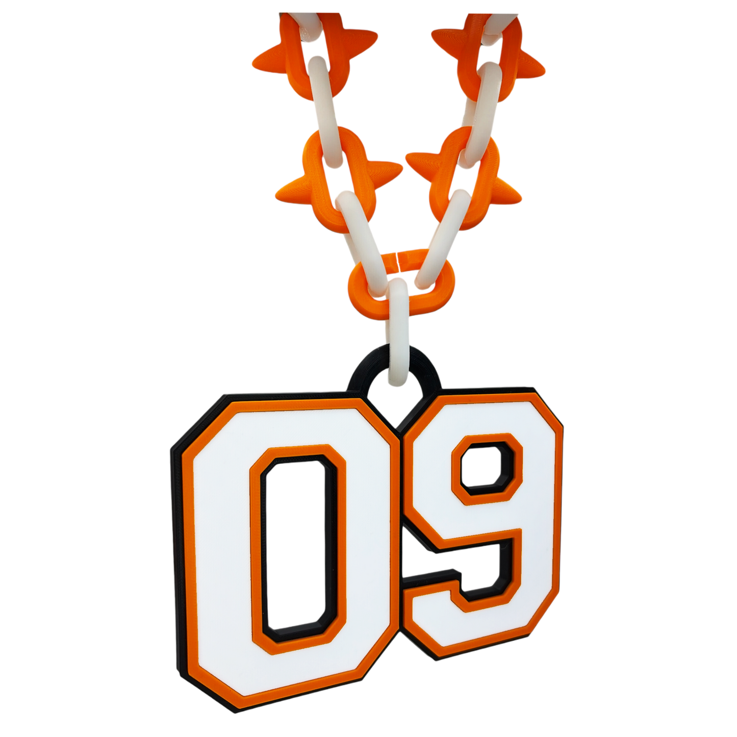 Varsity Spiked Number Chain