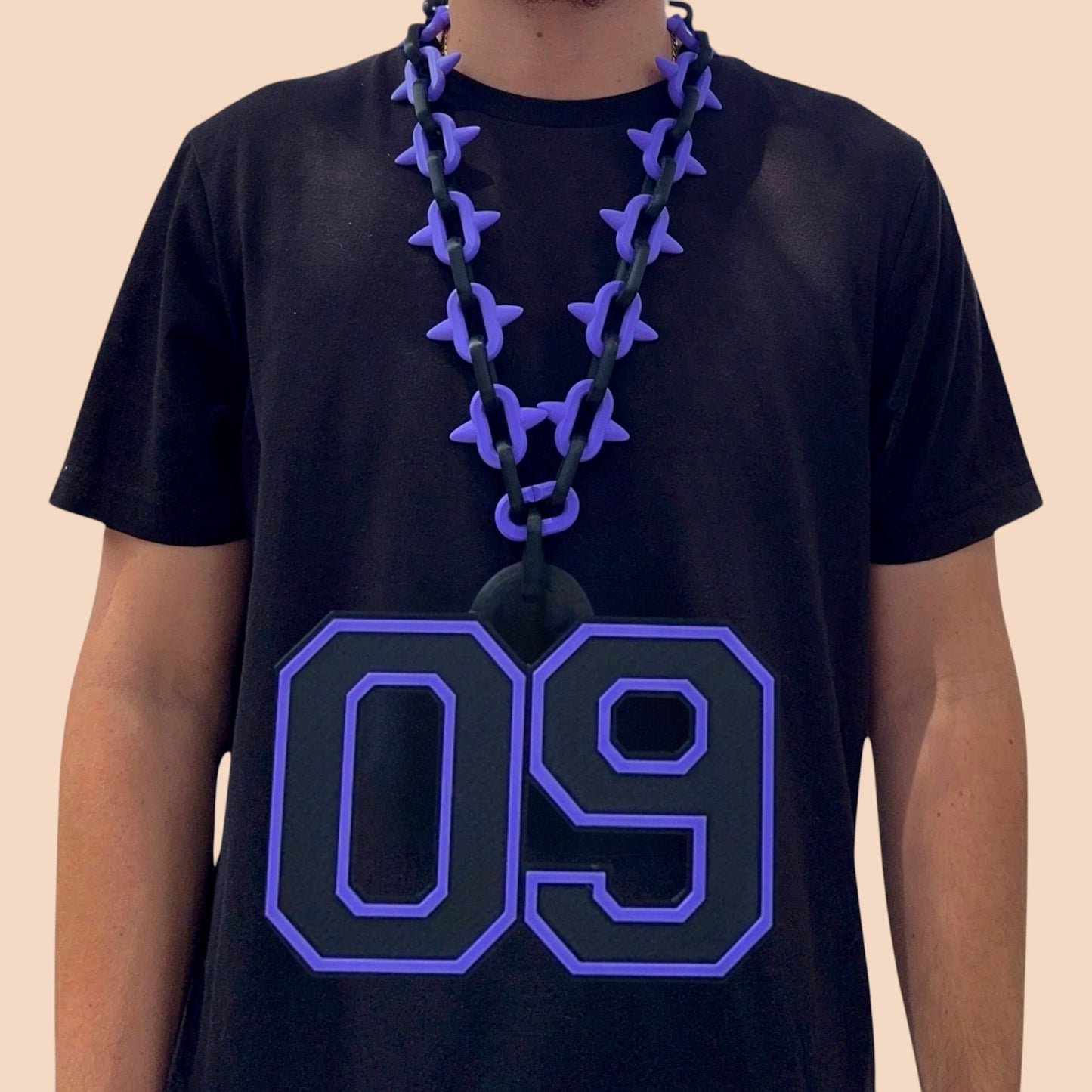Varsity Spiked Number Chain