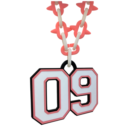 Varsity Spiked Number Chain