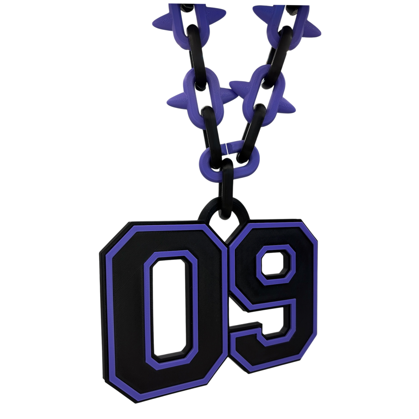 Varsity Spiked Number Chain