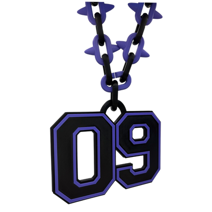 Varsity Spiked Number Chain