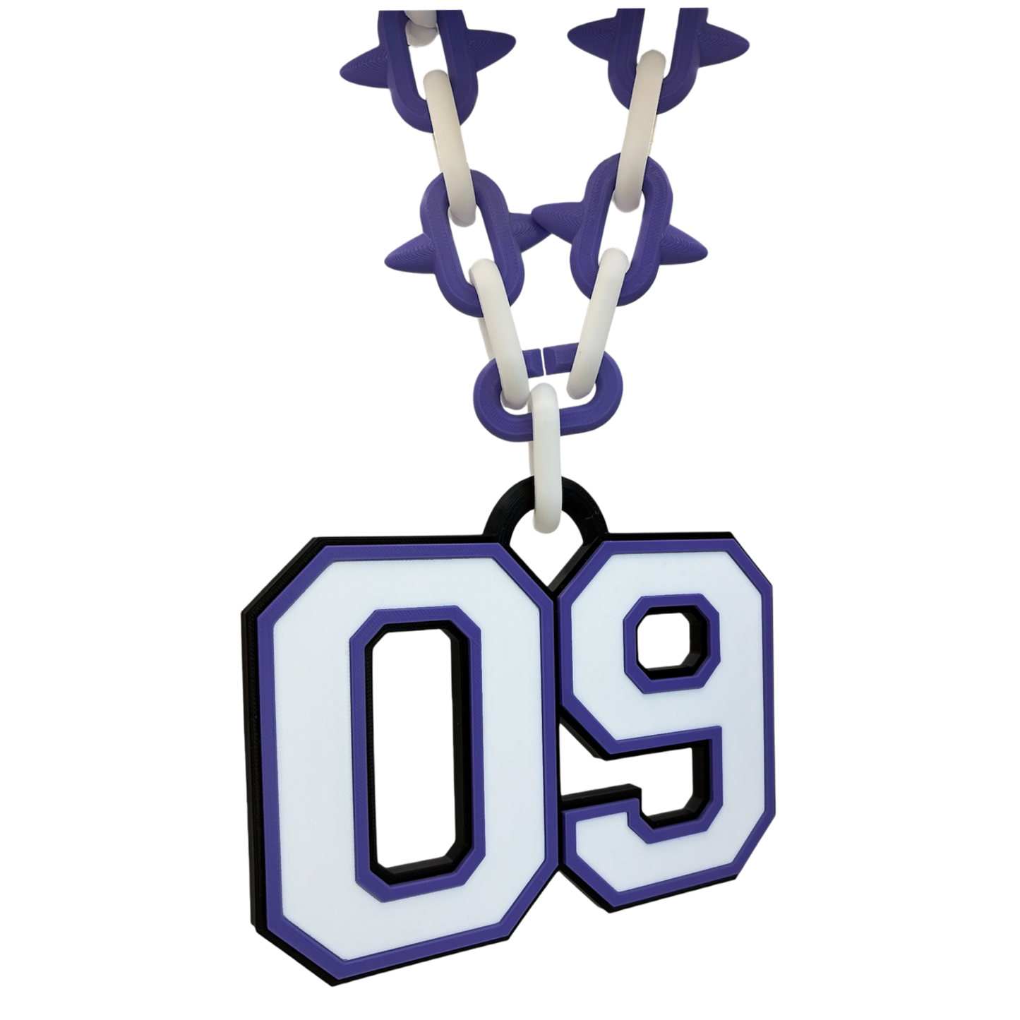 Varsity Spiked Number Chain