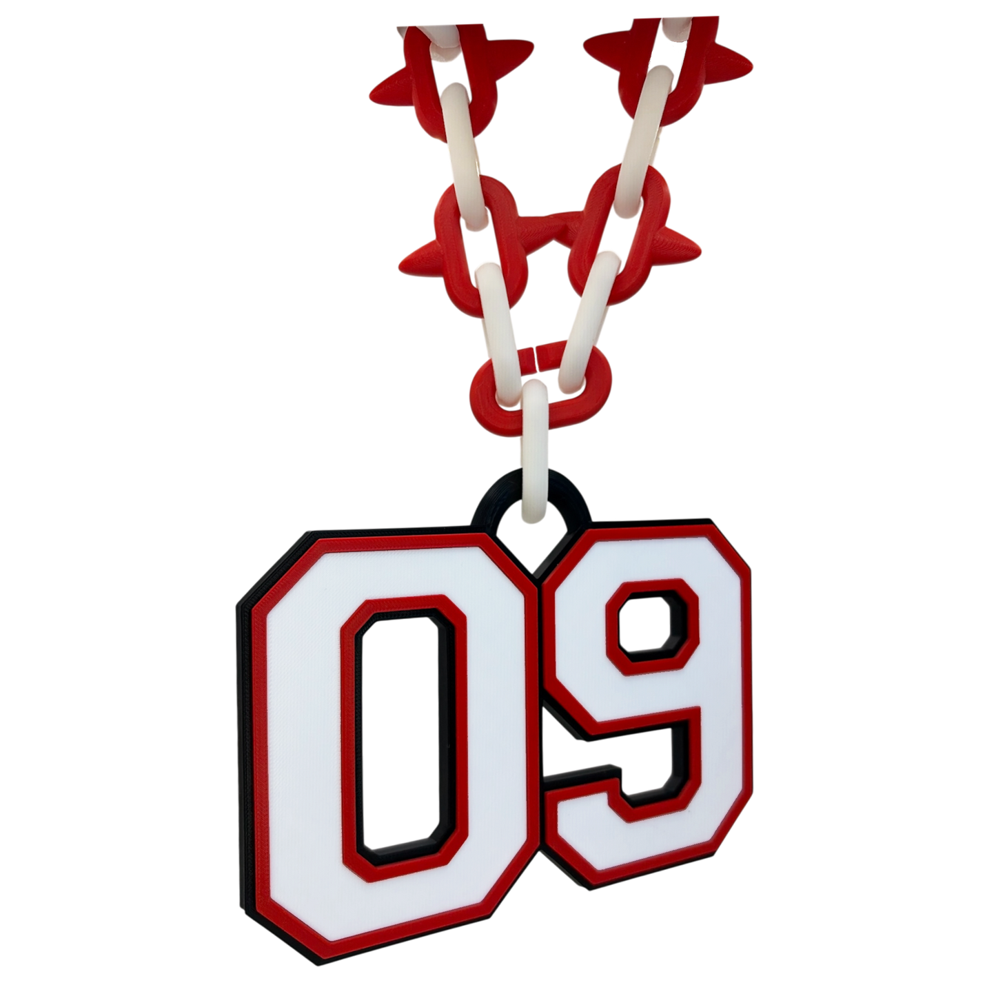 Varsity Spiked Number Chain