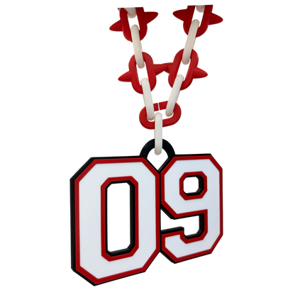 Varsity Spiked Number Chain