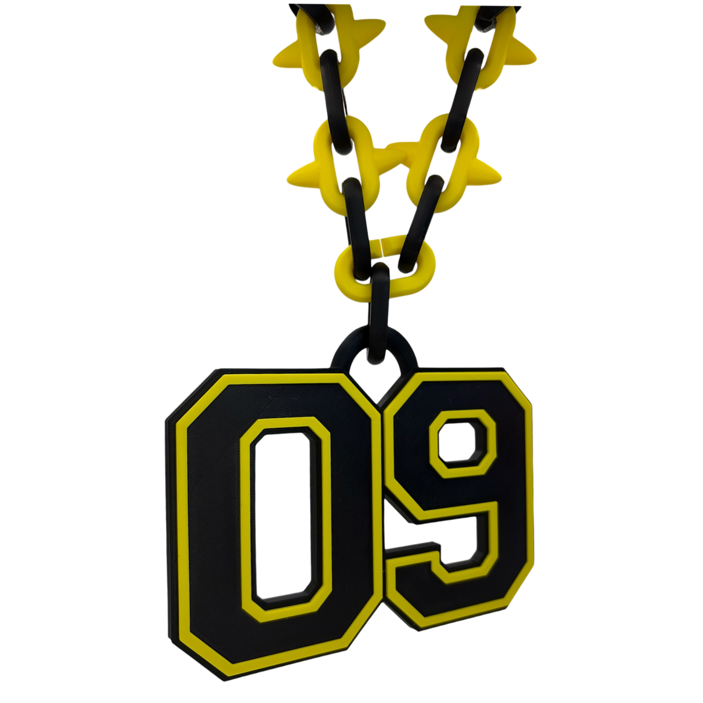 Varsity Spiked Number Chain